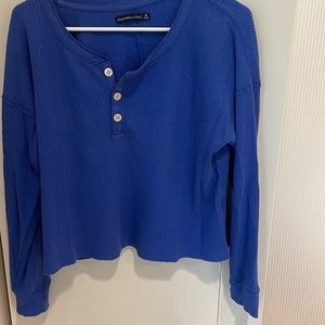 Abercrombie & Fitch Sweatshirt, blue , size: M